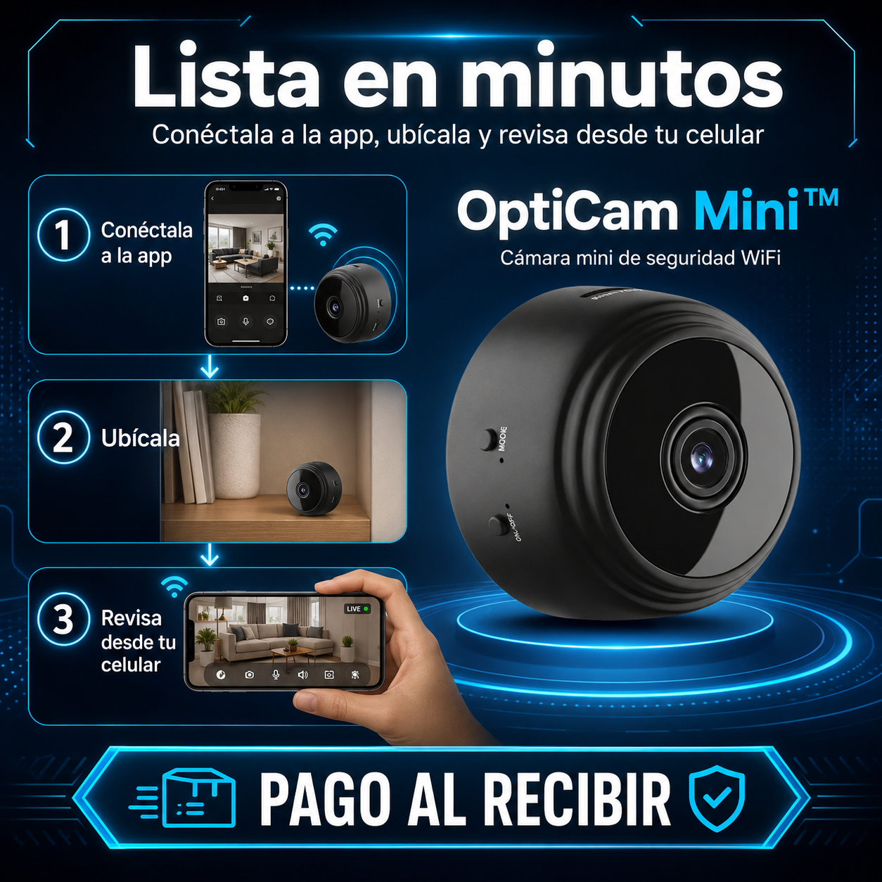 OptiCam Mini™: mira lo que pasa cuando no estás