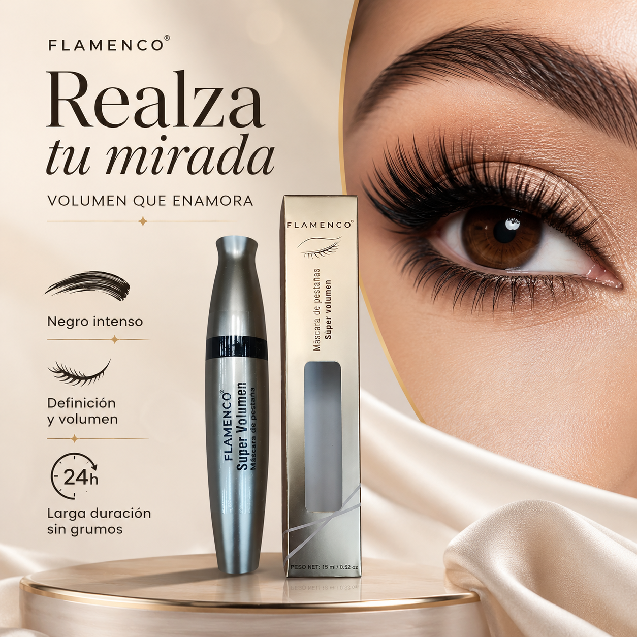 OFERTA FLASH 1+1: Máscara de Pestañas Super Volumen - Pack x2